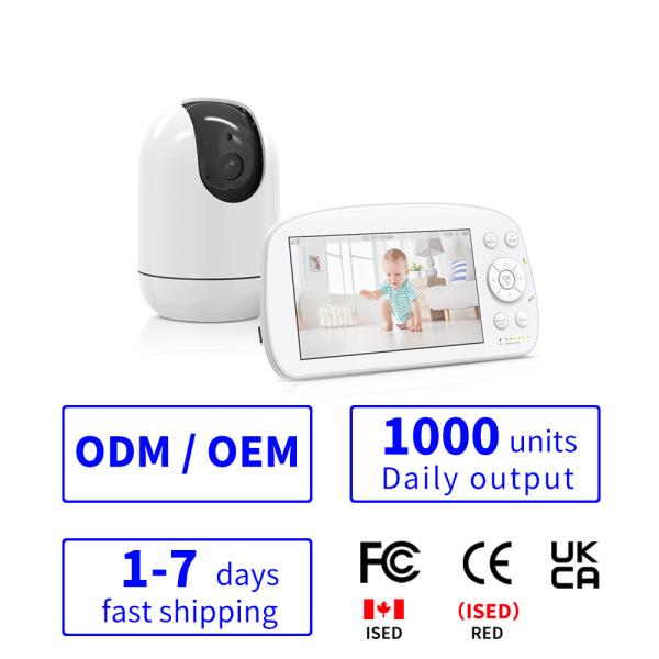 5.5 Inch Full HD Baby Monitor with Night Vision and Two-Way Audio