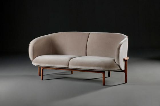 Soft Wood Frame Fabric Booth Seating Sofa For Hotel / Restaurant / Banquette