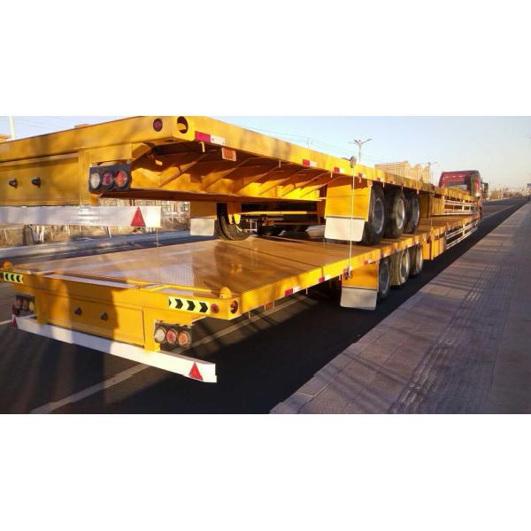 Высокая полезная нагрузка Aotong Гидравлическая система рулевой рампы низкая кровать полуприцеп грузовик 9м 13м