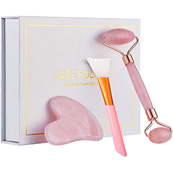 Face Massage Milk Jade Roller and Guasha Set Box Customized Customized Logo for Face