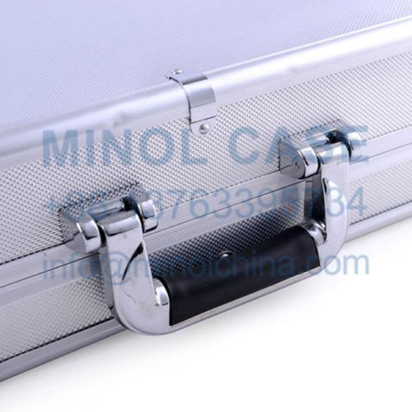 Custom Size Logo Factory Price Silver Aluminum Violin Flight Case