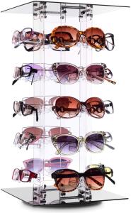 20 lunettes de soleil tournantes acryliques de cadres le support d'Eyewear de pr