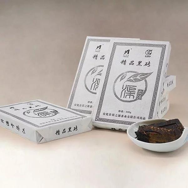 Dark Chinese Tea Brick Healthy Hypotensive For Gastrointestinal Weak People