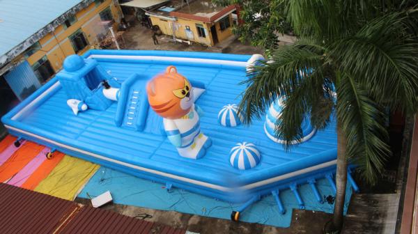Inflatable Bounce House Amusement Park For Outdoor Use 16*8*2.8m