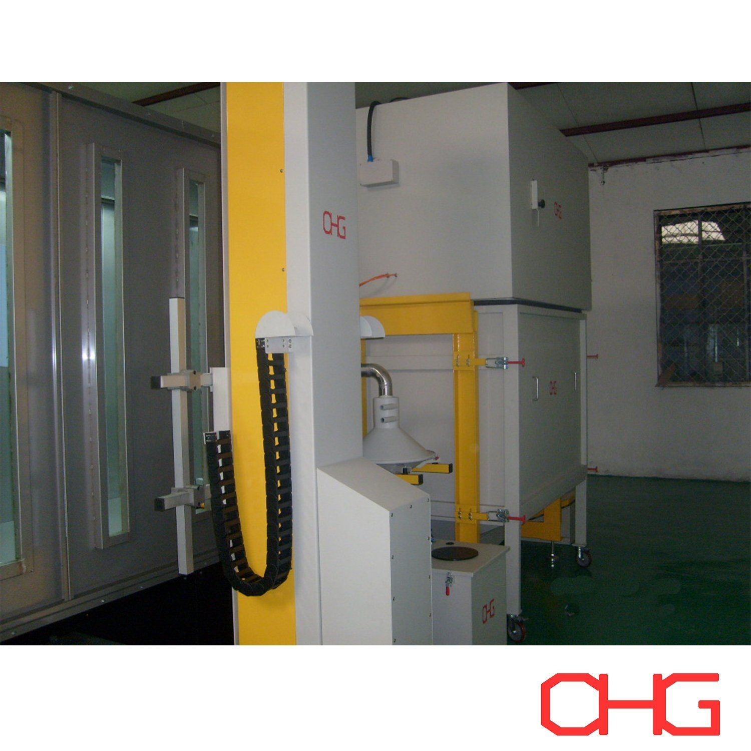 Powder Coating Production Line with Manual Spray Guns and After-sales Service Guide Equipment Installation