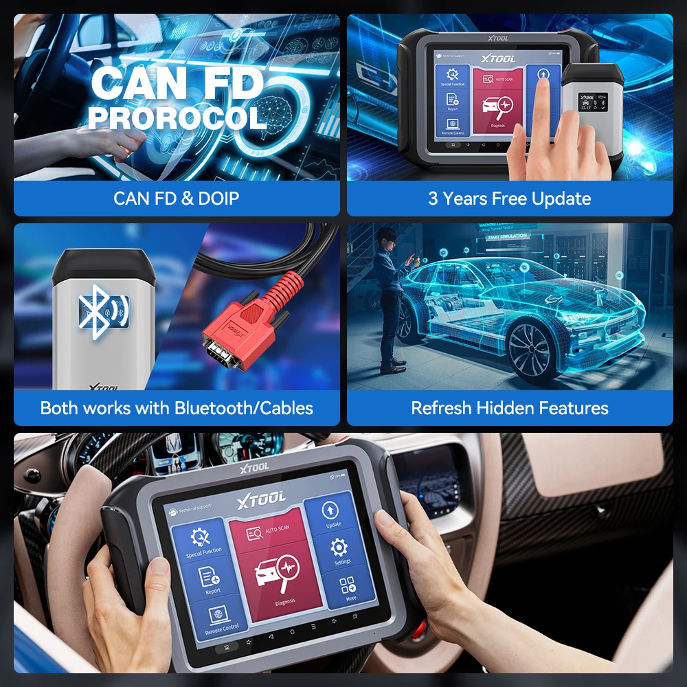 Новейшие XTOOL D9S Pro Автомобильные диагностические инструменты с топологической картой XTOOL D9 Pro DoIP D9PRO Ключевое программирование ECU Кодирование 42