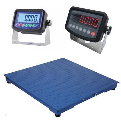 Material Multi-function Weighing 1t Digital Electrical Floor Scale with Optional Platform Size and 40mm Digit Height