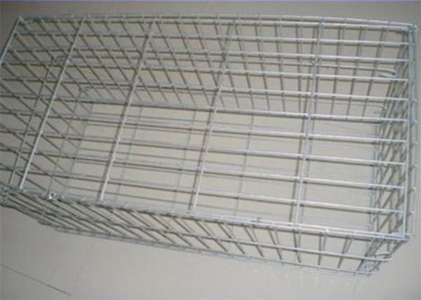 Zinc Coated Welded Wire Gabions Baskets , Stone Filled Wire Cages