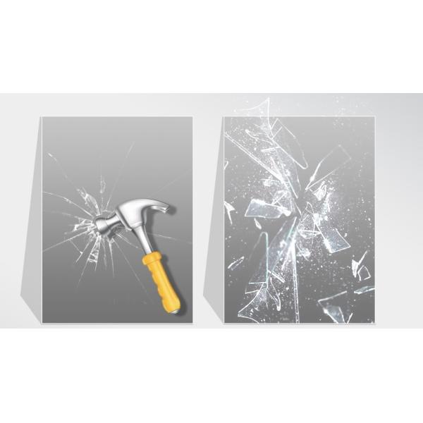 Tempered Round Mirror Glass 3mm Thick Digital Display LED Mirror Glass