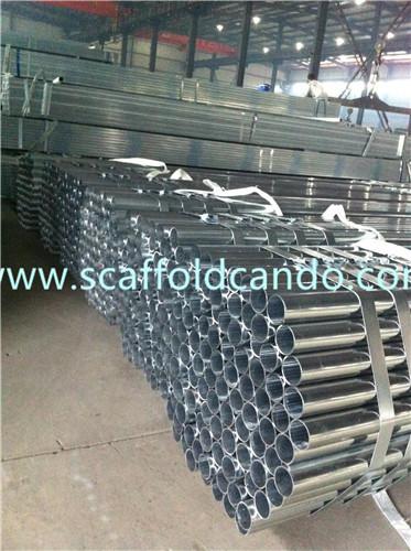 Q235 Hot dipped galvanized scaffolding steel pipe, GI tube, HDG pipe, 48.3mm OD, 3000mm, 4000mm,6000mmL BS1139, EN10219