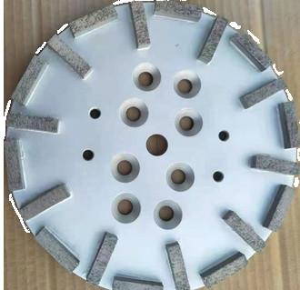 250mm Concrete Grinding Plate Grit 30 Soft Bond For Wet / Dry Grinding