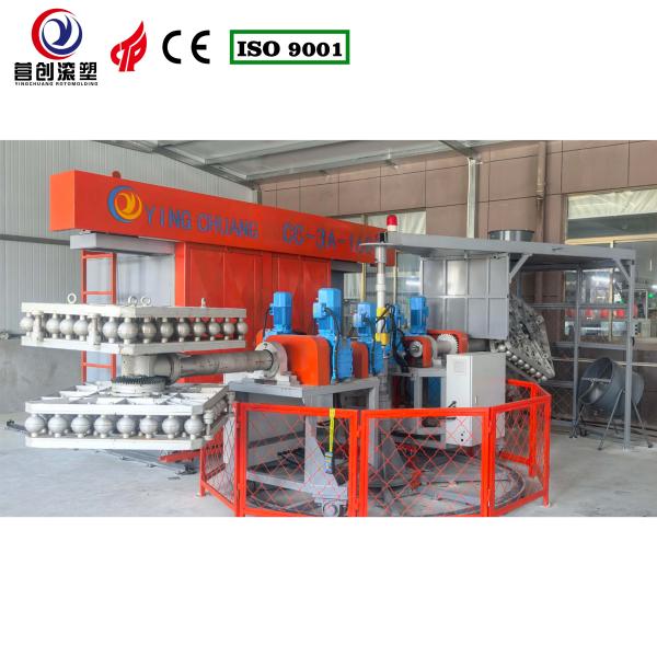 62KW Customizable Bi Axial Rotomoulding Machine For PP / PE / HDPE / LLDPE Pickleball Manufacturing
