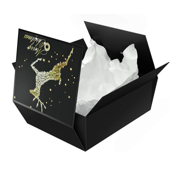 Custom Novelty Luxury Flat Pack Christmas Gift Box Packaging