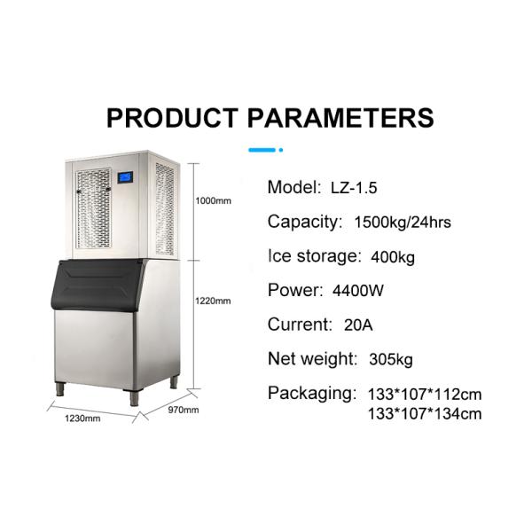 Ежедневный 1500 кг флейковый ледокольчик для рыболовного порта с воздушным охлаждением LZ-1.5 305 кг нержавеющая свежая