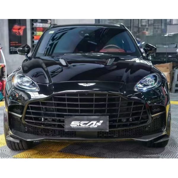 2019 DBX SUV 707 Type Dry Carbon Fiber Body Kit Front Bumper Side Skirts Rear Bumper Diffuser Roof Spoiler Full Package