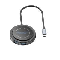 Circulaire Multiple USB C Hub Absorption magnétique Pour ordinateurs portables Téléphones mobiles Consoles de jeux