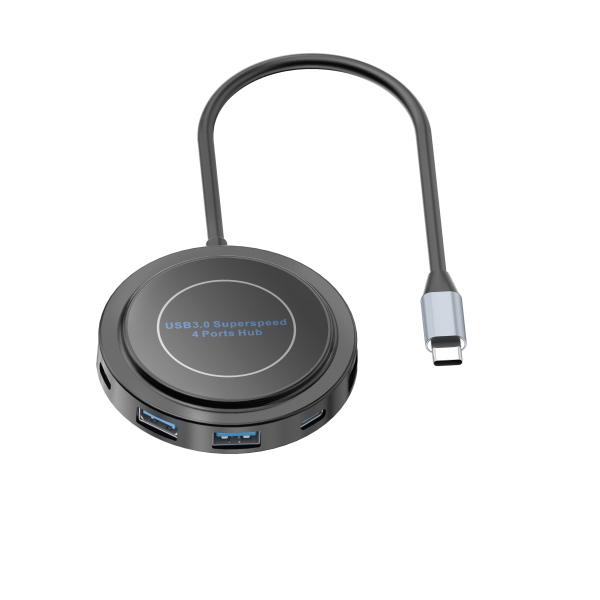 Hub USB C de 100W con 4 puertos USB 3.0 y HDMI para MacBook