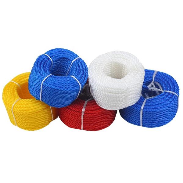 3mm-60mm PP Danline Rope Marine Rope 3 Strands PP Rope