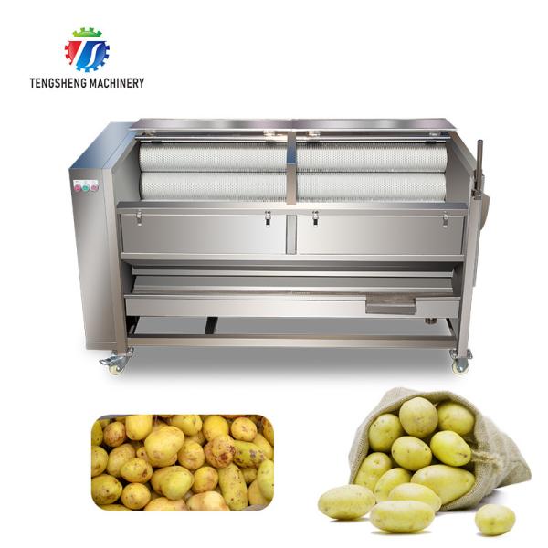 1500KG/H Hair stick cleaning and peeling machine Fruit and vegetable washing machine sweet potato peeling and washing ma