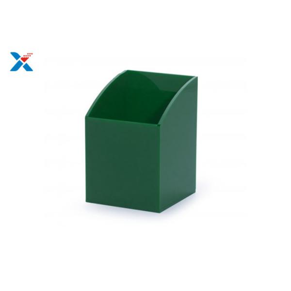 Classic Acrylic Desk Organizer , Acrylic Box Organizer For Pen / Pencil Holder