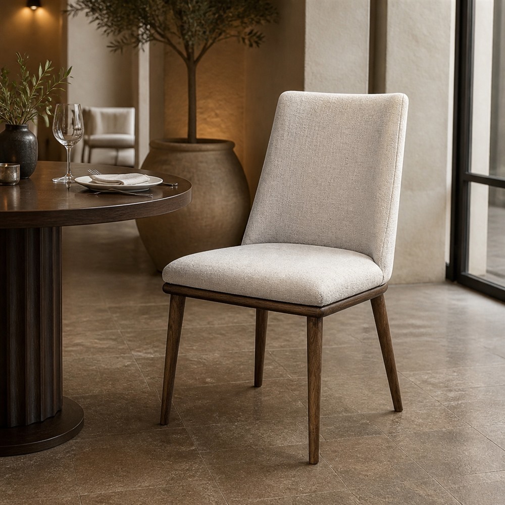 High-Back Solid Wood Upholstered Dining Chair CYC-022