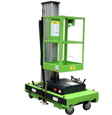 Customized 6M Single Mast Aluminum Alloy Hydraulic Lift for Aerial Work Applications
