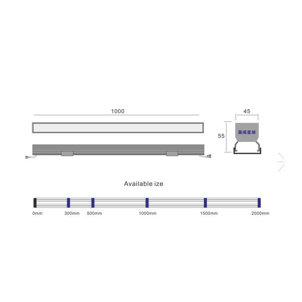 Outdoor DC24V 12W LED Linear Strip Light