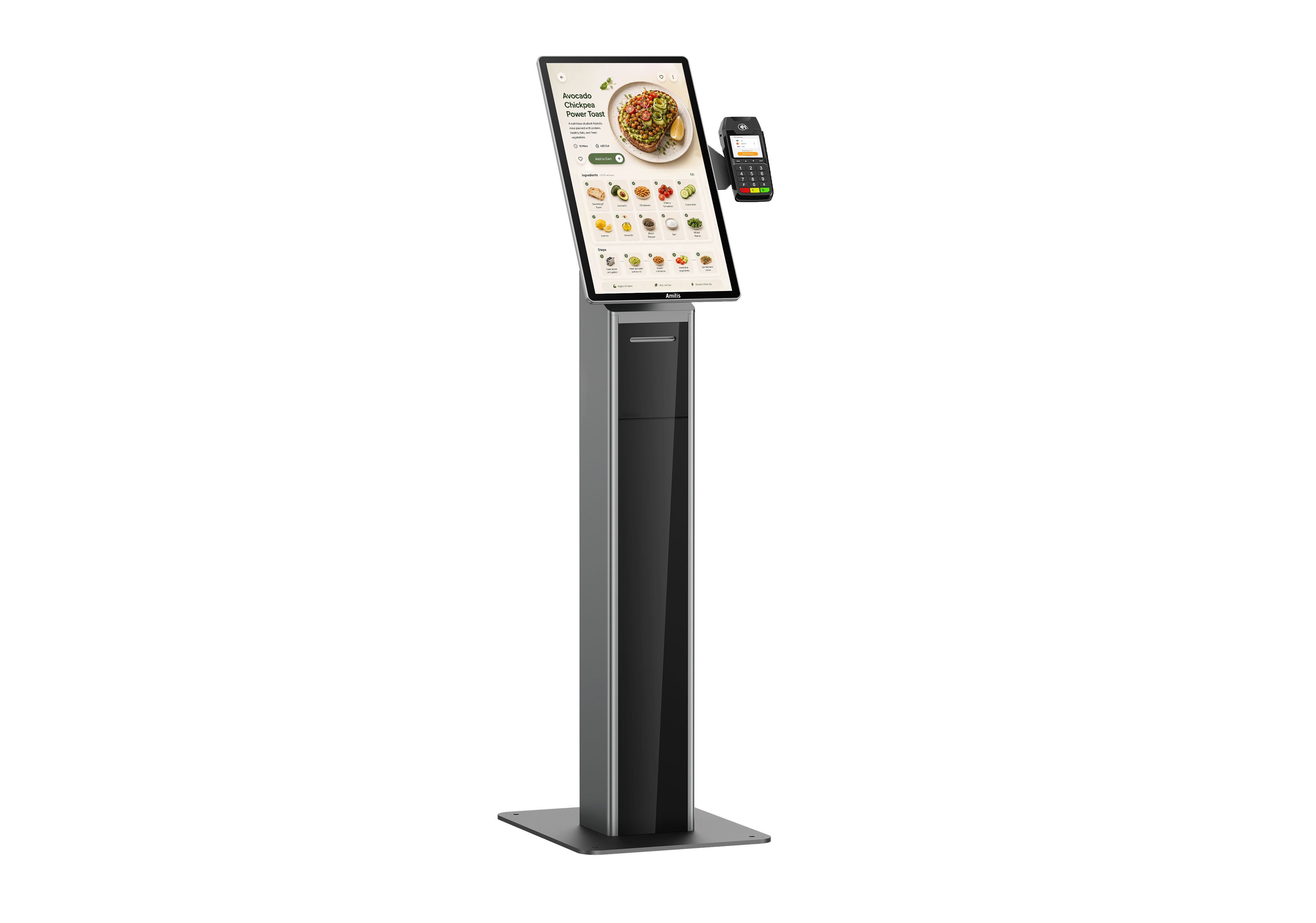 Modular Kiosk Terminal Multi Scenario Adaptation With 21.5 Display Auto Cutter Printer