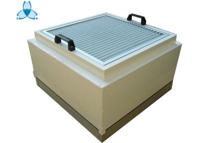 0,3 unidades de filtro FFU do fã do μM 220V com filtro de HEPA e filtram pre o tamanho 615x615mm, pulverizam material de aço revestido