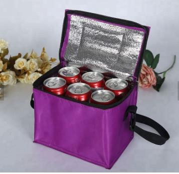 Portable Ice Cooler Bag 6 Packs Bottle , Wine Ice Pack For Cooling Beer Juice