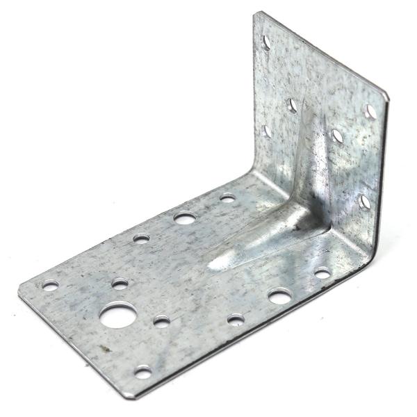 Customized Logo 2.0mm Metal Stamping Parts Reinforced Angle Bracket Wood Connector