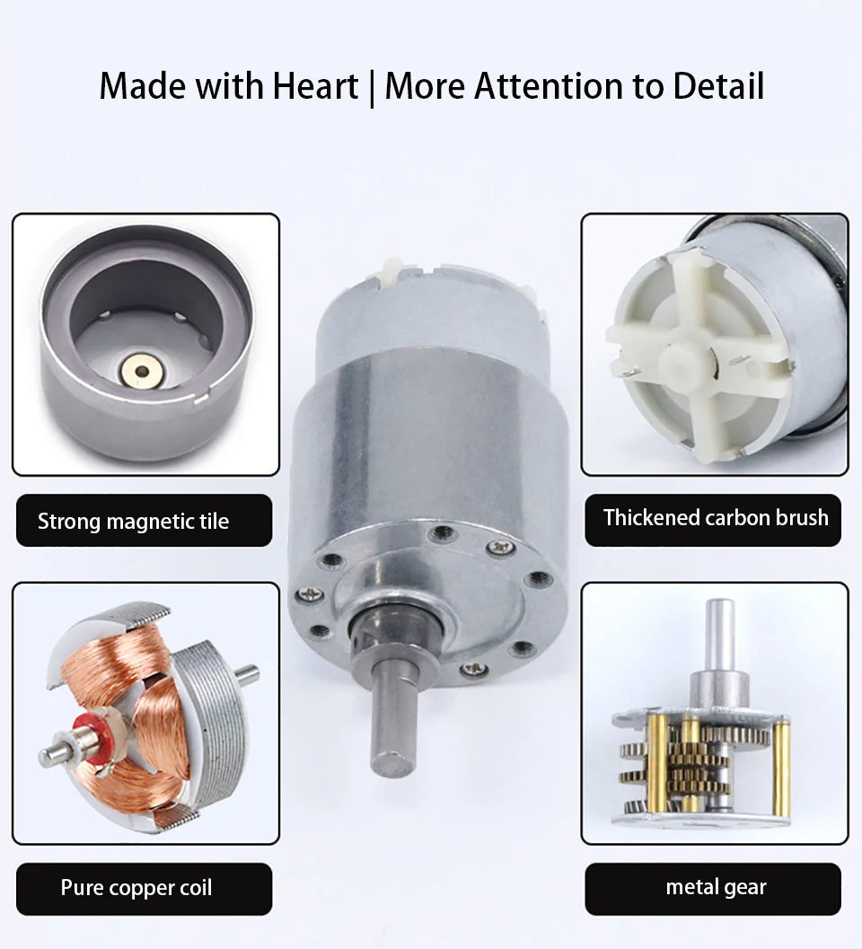 FT-37RGM500 DC Gear Motor for Korean BBQ Grill