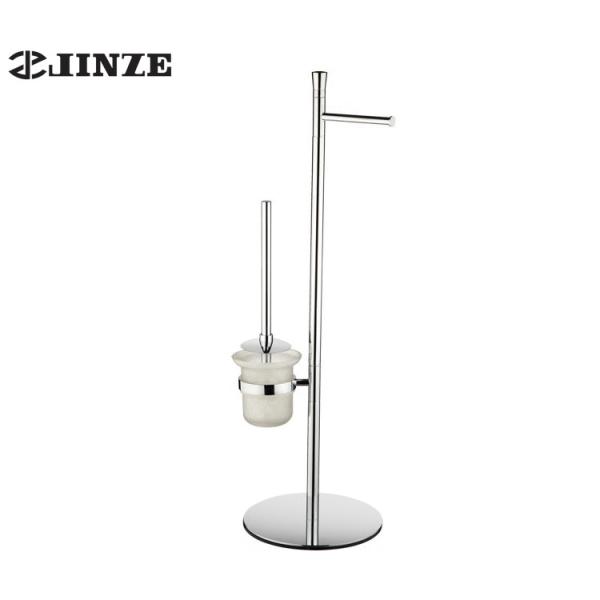 bathroom standing towel rack holder towel bar and toilet paper holder set