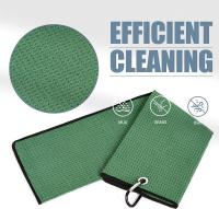 Une serviette de golf en microfibre carrée pour une performance supérieure