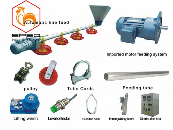 High Strength PP Poultry Pan Feeding System Anti Waste Design For Broiler Production