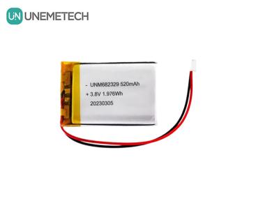 CE 4.35V Bateria de lítio de alta tensão 682329 520mAh 3.8V Bateria recarregável de íons de lítio