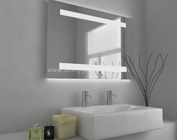 Tempered Oval Aluminium Mirror Silver Coated Float Glass 1mm - 6mm With PE Film