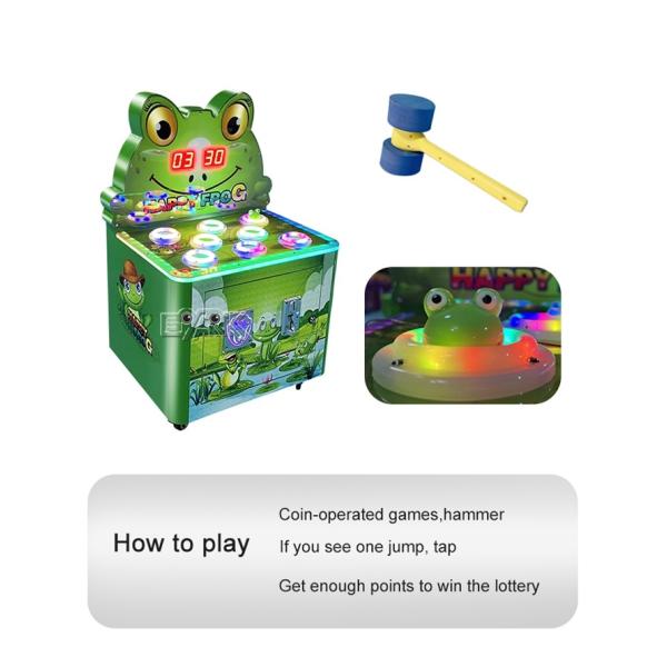 New Hit Frog Kids Coin Operated Whack A Mole Hitting Crazy Frog Hammer Game