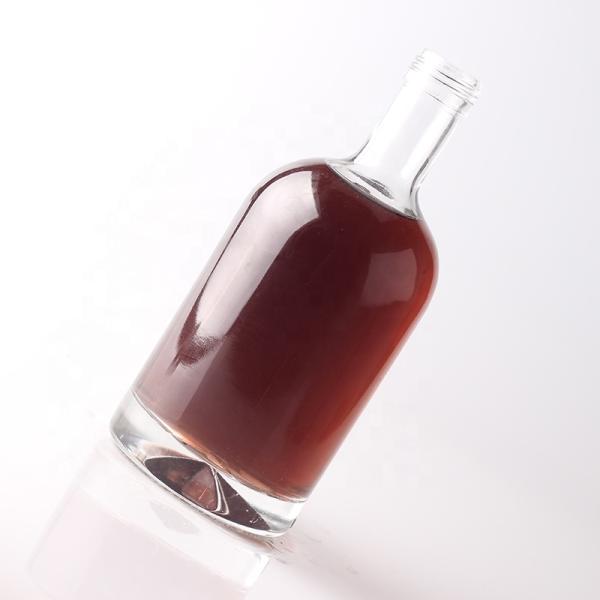 Стеклянный корпус Материал Винная стеклянная бутылка для индивидуального уникального дизайна упаковки алкоголя