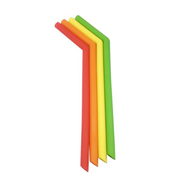 Diameter 0.85cm Silicone Reusable Drinking Straws Flexible And Resistant For Tumbler