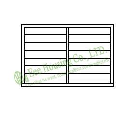 Louvre Vent, Aluminum Glass Louvered windows With Hurricane-proof,shutters,Jalousie louver