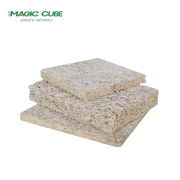 Eco Friendly Wood Wool Insulation Boards Fireproof Wood Fiber Panels Customized