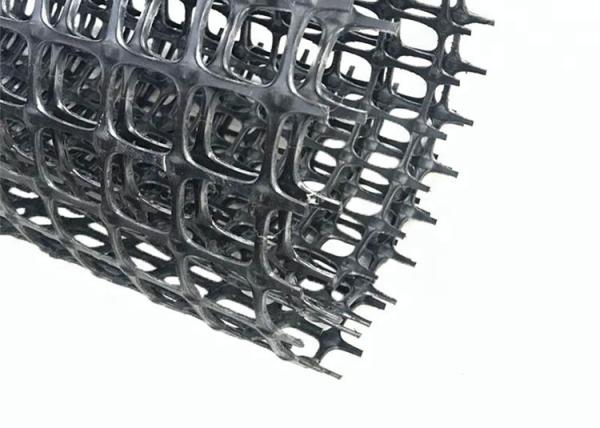 Hdpe Pp Black Biaxial Plastic Geogrid For Soil Road Highway Stabilization