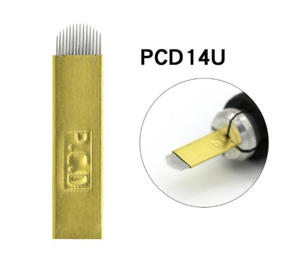 0.25mm PCD Microblading Blade Sterile Tattoo Needles For Semi Permanent Manual Pen