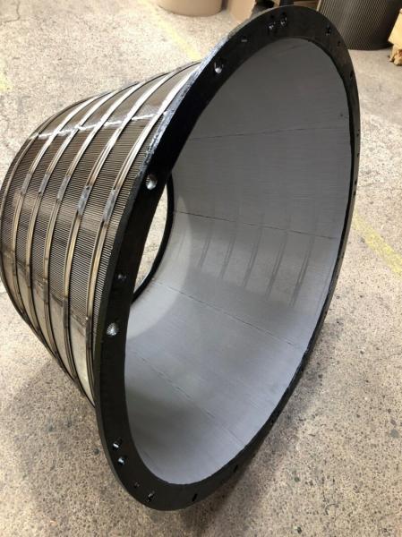 Customized Centrifuge Basket with 150mm Width and 2*4mm Profile Wire