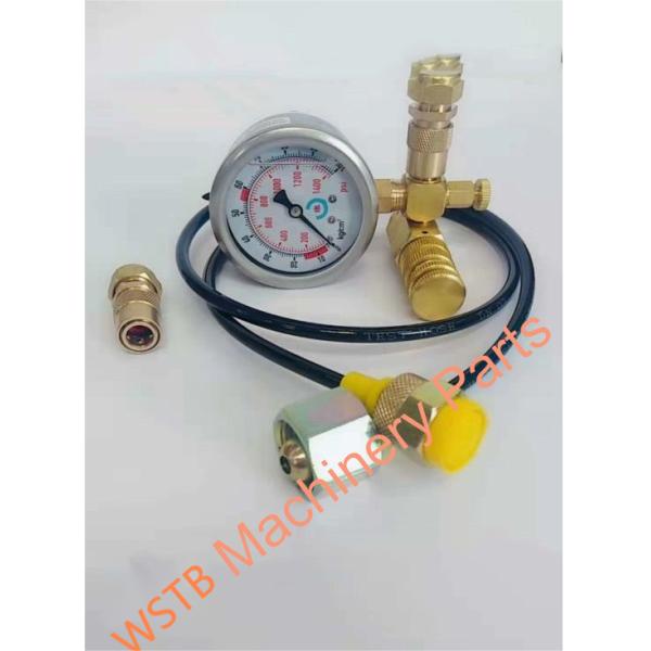 OEM Excavator Parts Nitrogen Refill Meter For Nitrogen Charging Meter Oil Pressure Test