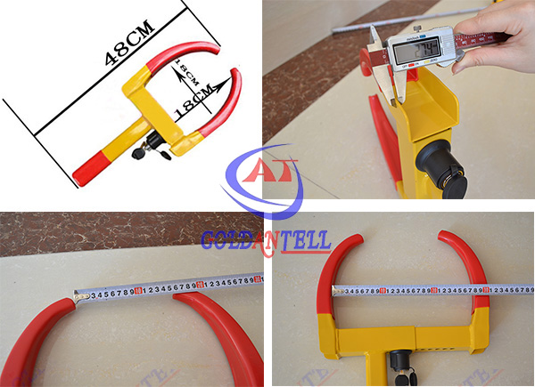 Security Anti theft vehicle wheel clamps , Parking wheel locks for cars