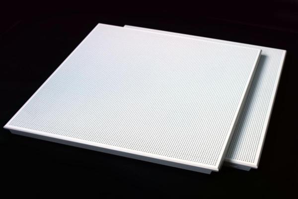 0.4-1.2mm Metal Ceiling Tiles Clip In Office Ceiling Tiles 600x600