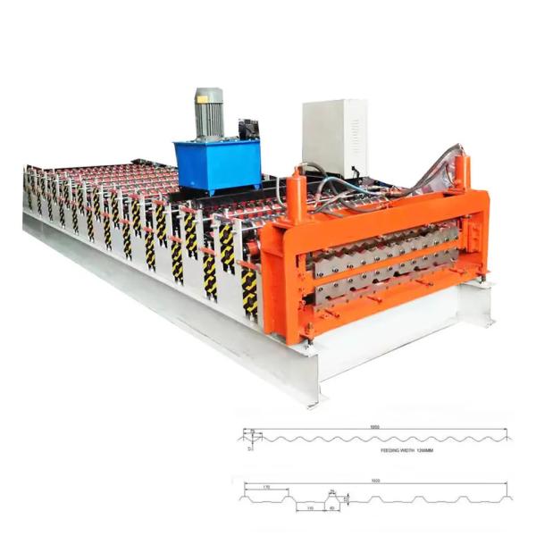 Customizable Trapezoidal Double Layer Cold Roll Forming Machine 15m/Min