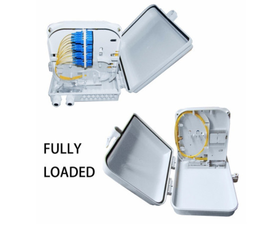 Waterproof ABS 12 Core Fiber Distribution Box Indoor Outdoor FTTH Termination Box